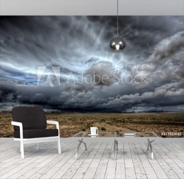 Picture of A massive thunderstorm over central Utah